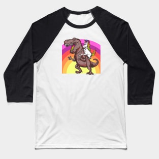 Unicorn and Dinosaur Baseball T-Shirt